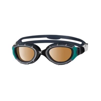 Lunettes de natation zoggs predator flex polarized black/green