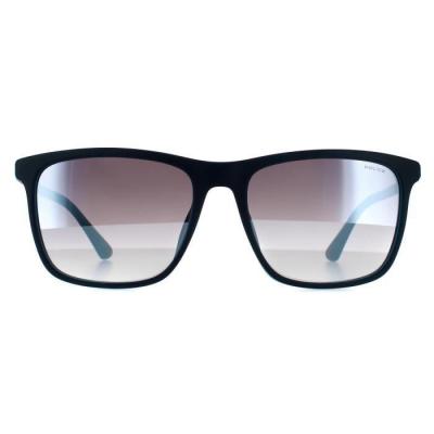 Lunettes de soleil Police Spla56 record 1 col. wtrx Hommes Carr&eacute; Bleu