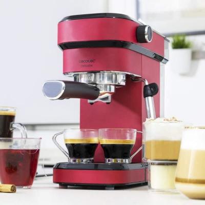 Machine &agrave; caf&eacute; expresso de 1,2l 1350w rouge noir