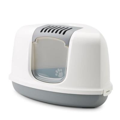 Maison de toilette d'angle Savic Nestor Corner - gris clair / blanc