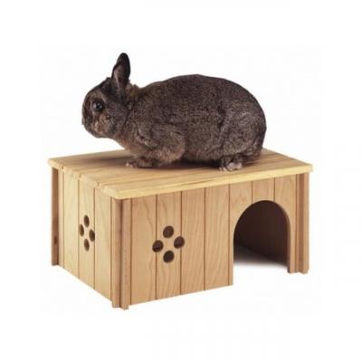 Ferplast - 84646099 - Maison en bois pour lapins - 33 x 23,6 x 16 cm