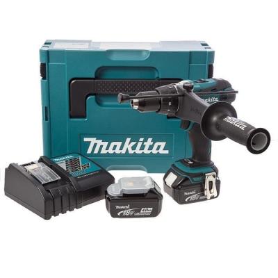 Perceuse &agrave; percussion 18V lxt (2x4.0 Ah) en makpac Makita DHP458RMJ