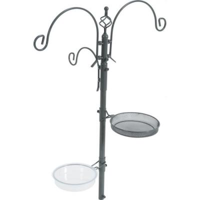 Mangeoire station sur pied hauteur total 189 cm pour oiseaux