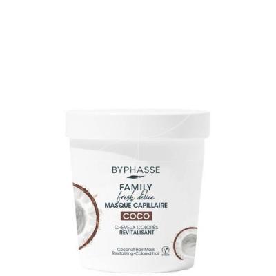 Byphasse Family Fresh Delice Masque Noix de Coco Cheveux Color&eacute;s 250