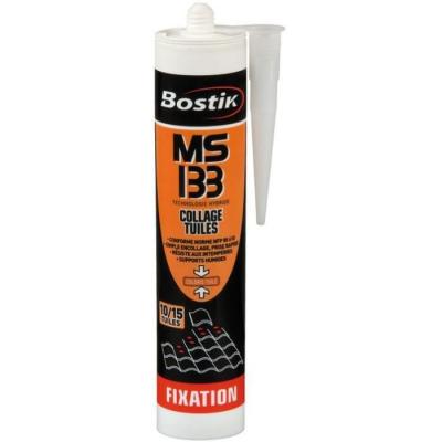 BOSTIK 30135103 MSP 133 Mastic de fixation MS Polym&egrave;re, Sp&eacute;cial tuiles