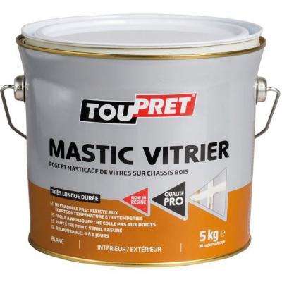TOUPRET - Mastic blanc vitrier 5 Kg