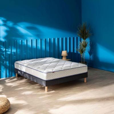 Matelas ressorts ensach&eacute;s   mousse m&eacute;moire Merinos SWEETY 160x200
