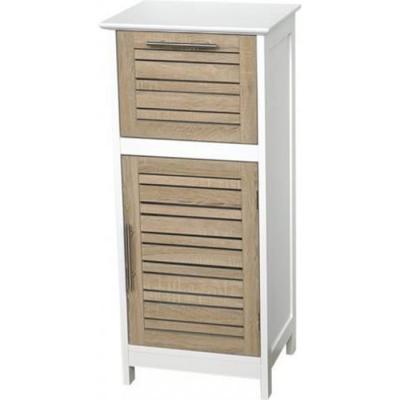 Meuble bas MDF avec tiroir - Ch&ecirc;ne vieilli