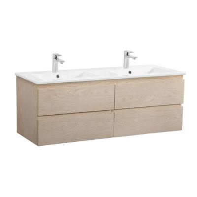 Meuble de salle de bain double vasque 120 cm ch&ecirc;ne sorrento