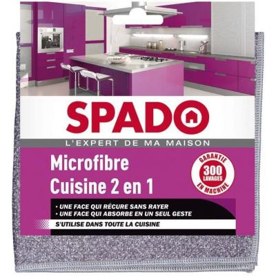 Lavette microfibre 2 en 1 sp&eacute;cial cuisine