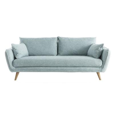 Miliboo - Canap&eacute; scandinave 3 places bleu glacier CREEP