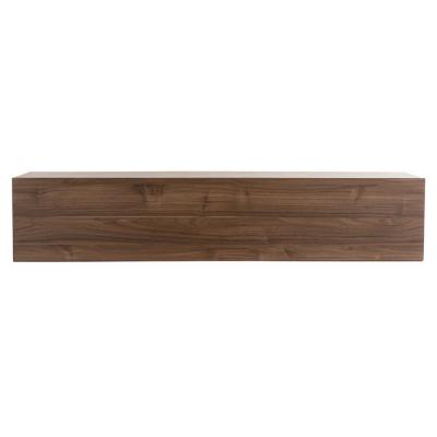 El&eacute;ment mural TV horizontal finition bois fonc&eacute; noyer L138 cm ETERNEL