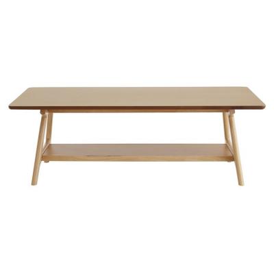 Table basse rectangulaire scandinave finition ch&ecirc;ne l120 cm bakar