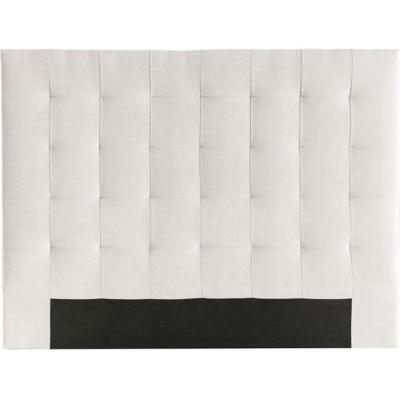 T&ecirc;te de lit capitonn&eacute;e en tissu naturel L160 cm HALCIONA - Naturel