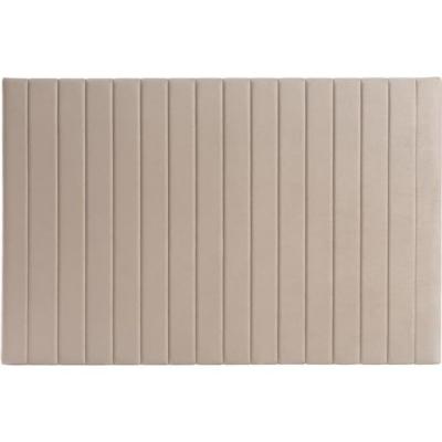 Miliboo - T&ecirc;te de lit en velours beige gris&eacute; L170 cm NEHA