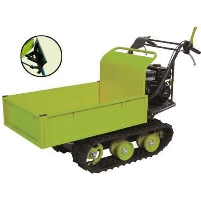 Mini brouette thermique OHV &agrave; chenilles 300 kg - Lame &agrave; neige inclue