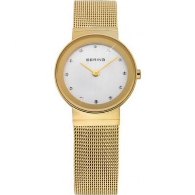 Montre Bering Femme "Classic" Quartz - Bo&icirc;tier or brillant - 10126-334