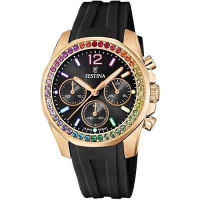 Festina Boyfriend Rainbow F20611/3 Montre Quartz Femme
