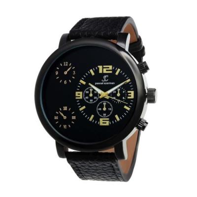 Montres homme MH274-NFN - Bracelet Cuir Noir