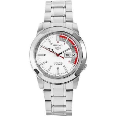 Seiko Montre pour Homme SNKK25 5 en Acier Inoxydable avec Cadran Blanc