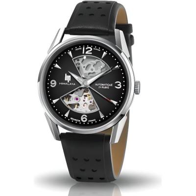 LIP Himalaya 40 Automatique Sablier Montre Homme Bracelet Noir-671573