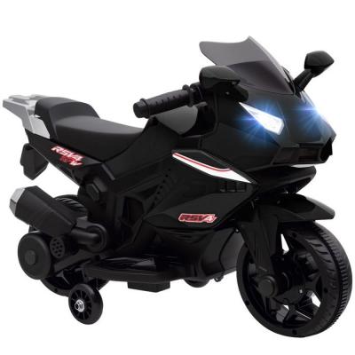 Moto &Eacute;lectrique Enfant De Sport Rsv4 6v 2,5 Km/H Effets Lumineux Sonores Stabilisateurs Amovibles