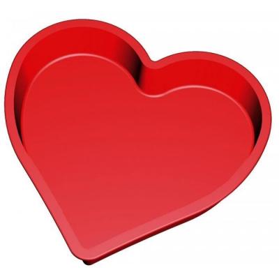 Moule &agrave; g&acirc;teau coeur silicone 24 cm 1300 ml Lekue
