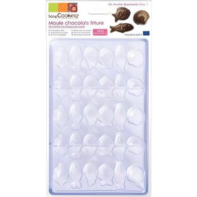 Moule rigide pour chocolats Friture de p&acirc;ques Scrapcooking