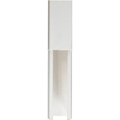 Moulure &eacute;lectrique en PVC - 20 x 10 mm - 2 m - blanc