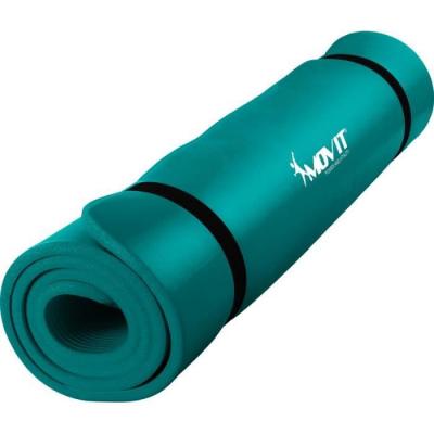 MOVIT Tapis de gymnastique 190cm x 100cm x 1,5cm, bleu p&eacute;trole