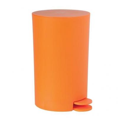 Poubelle &agrave; p&eacute;dale pp osaki 3L Orange - Orange - MSV