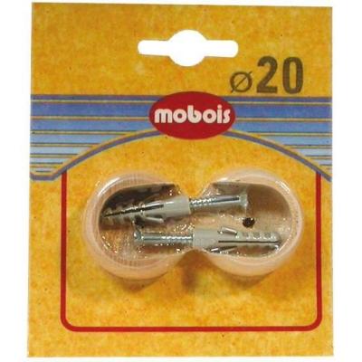 Naissance - brut - lot de 2 - D: 20 mm