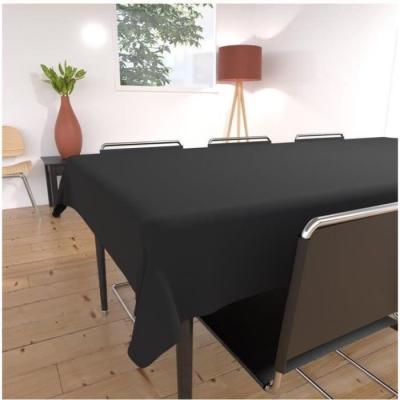 Nappe anti-t&acirc;ches rectangle 140x240 cm ALIX noir, par Soleil d'Ocre