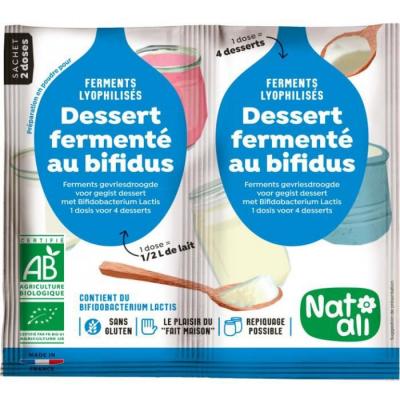 Nat-Ali - Ferment pour desserts ferment&eacute;s au bifidus 2x6gr