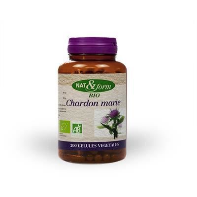 Nat & Form Bio Chardon Marie 200 g&eacute;lules v&eacute;g&eacute;tales
