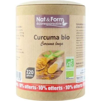 NAT&FORM Ecoresponsable - Curcuma bio 200 g&eacute;lules