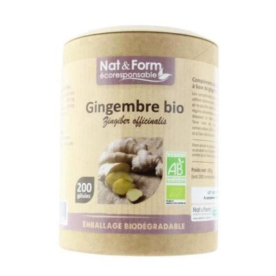 Gingembre gamme &eacute;coresponsable 200 g&eacute;lules nat et form