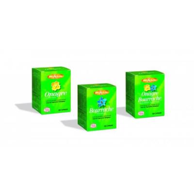 Nat & Form Original Huile Bourrache Onagre Vitamine E 360 capsules