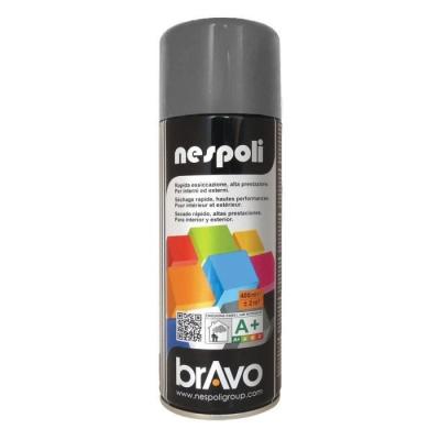 A&eacute;rosol peinture professionnelle gris argent&eacute; 400 ml, NESPOLI