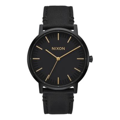 Nixon Porter Leather -Spring 2017- All Black / Gold 