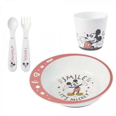 NUK Coffret vaisselle micro-ondable Mickey pour b&eacute;b&eacute; 