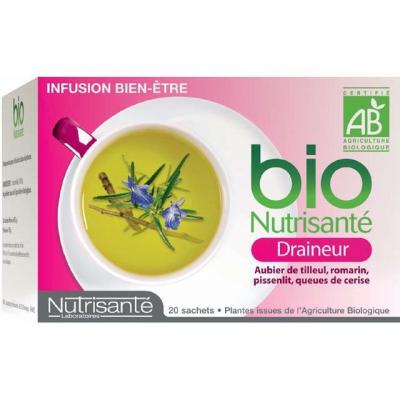 Nutrisant&eacute; Infusion Bio Draineur 20 Sachets