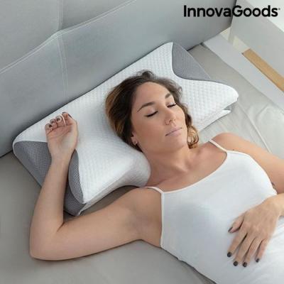 Innovagoods Viscoelastic Neck Pillow Ergonomic Conforti Pillow Blanc