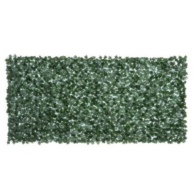 Haie artificielle brise-vue dim. 3L x 1,5H m feuillage r&eacute;aliste vert