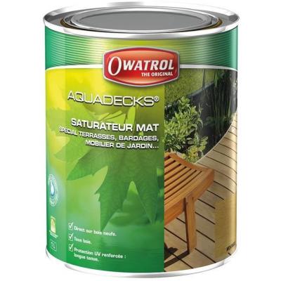 Saturateur protection direct bois Teinte Movingui 1L AQUADESKS OWATROL