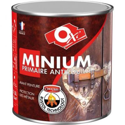 Minnium Orange &Agrave; Couche Primaire Antirouille 500 Ml