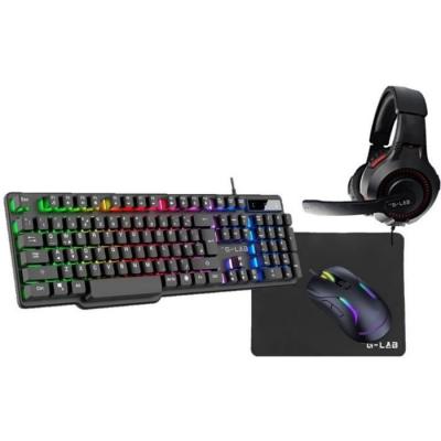 Pack clavier et souris gamer THE G-LAB COMBO SULFUR FR