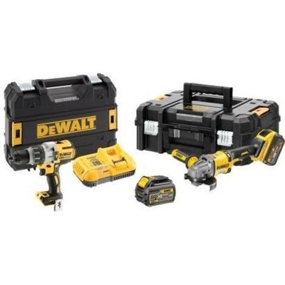 Pack DEWALT Perceuse visseuse percu. XRP 18V + Meuleuse XR Flexvolt 54V - DCK2055T2T