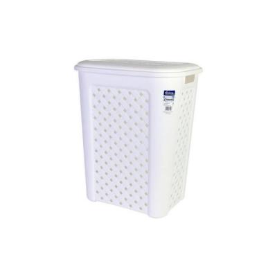Panier &agrave; linge Arianna Tontarelli 50 L Blanc (44 X 35 x 55 cm)
