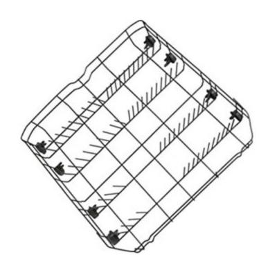 Panier inf&eacute;rieur pour lave-vaisselle (52,5 x 52,8 x 12 cm) beko - 1758972600